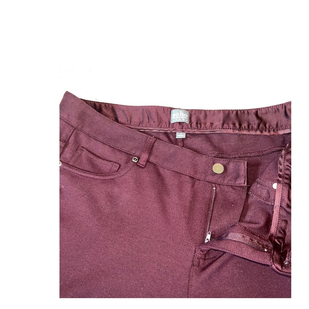Cotton soho burgundy size 12 pants from New York and company